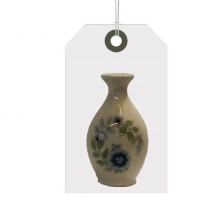Wedewood vase with flower design