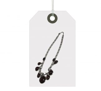 Silver and Stone chain Necklace